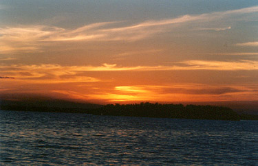 sunset at lagoon