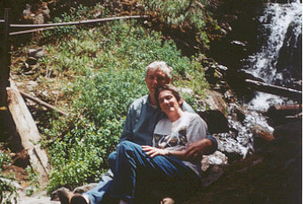 relaxing along the creek