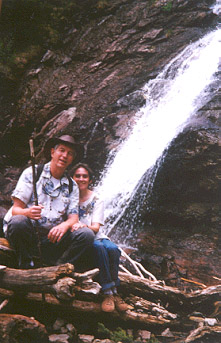 Falls along Ice Lake Trail