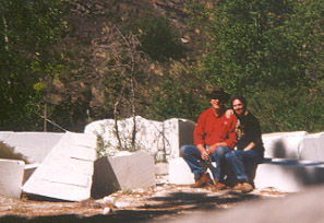 In the sculptor's yard