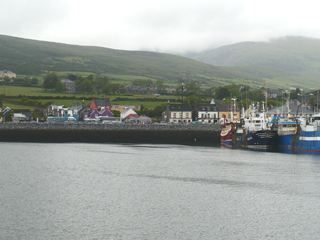harbor in mist