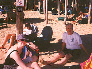 Katie and John on beach