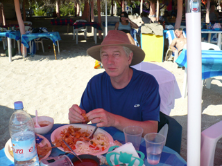 lunch at Playa Coral